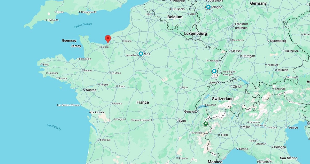 Deauville on the map